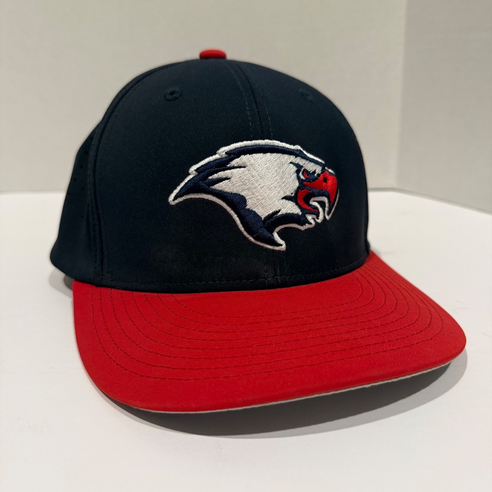 Champ Pro HC1 CFit Fitted Eagles Baseball Cap L XL Navy Red Embroidered